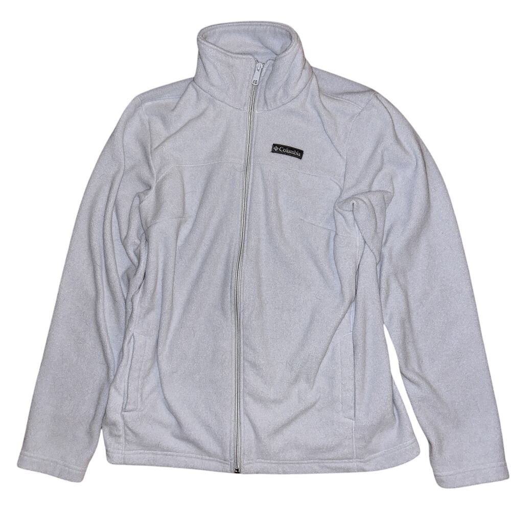Columbia Castle Dale Full Zip Gray Fleece Jacket Women's Large